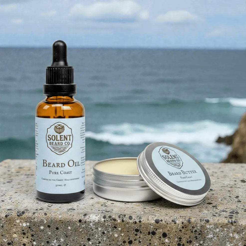 Pure Coast Beard Oil (50ml) & Beard Butter (50g) Duo Solent Beard Co