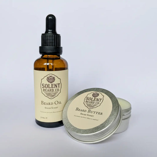 Spiced Sunset Beard Oil (50ml) & Butter (50g) Duo - Solent Beard Co