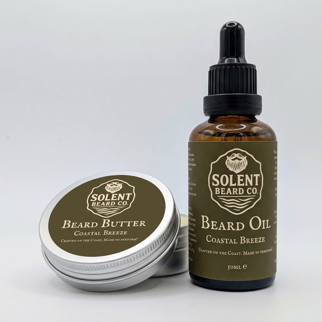 Beard Oil & Butter Duo with Emu Oil (50ml + 50g) - Coastal Breeze - Solent Beard Co
