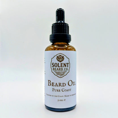 Day & Night Beard Oil Duo with Emu Oil (2x 50ml) – Spiced Sunset & Pure Coast (Unscented) - Solent Beard Co