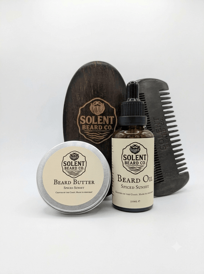 The Daily Ritual Kit | 4-Piece Beard Care & Hardware Set - Solent Beard Co