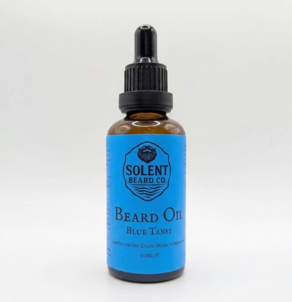 Beard Oil with Emu Oil 50ml - Blue Tansy - Solent Beard Co